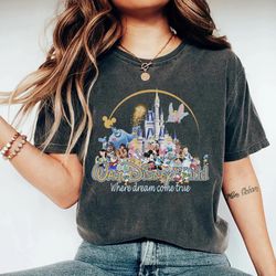 walt disney world where dreams come true shirt, shirt, disneyland tee, disneyworld shirt, retro disney trip shirt, micke
