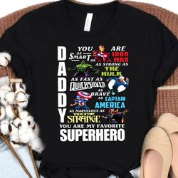 daddy superhero shirt, thor, avengers shirt, father's day gift, marvelous dad shirt, fathor definition shirt, daddy you'