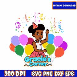 gracie's corner png bundles, gracie's corner birthday png, birthday girl, 1st birthday png, birthday gift gracie's