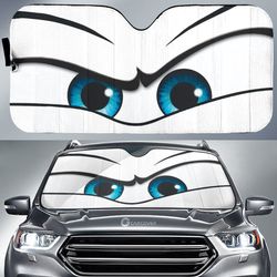 sun visor car front windshield white angry eyes car sunshade custom car accessories gifts car sun shade covers front win