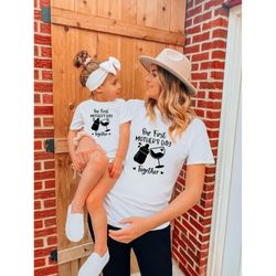our first mother's day shirt, mothers day matching shirt, funny mothers day sweatshirt, mother's day mommy and baby outf