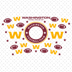 Washington Football Starbucks Wrap Svg, Sport Svg, Football Svg, Football Teams Svg, NFL Svg, Washington Svg, Washington