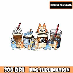 bluey png, bluey bundle png, bluey all characters and bluey font