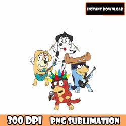 bluey svg bundle - bluey cut files for cricut - bluey the dog clipart - bluey png - bluey layered svg - bluey birthday