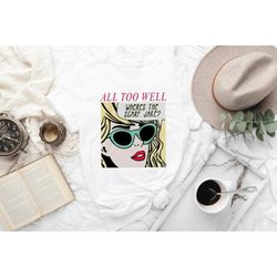 where's the scarf jake shirt, taylor's version swift, folklore swiftie, vintage t-shirt, taylor swift shirt, where's the