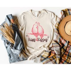 hugs&kisses love shirt,bird love shirt,bird valentine shirt,valentines day shirt,valentines day gift,lovely valentines,w