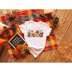 fall coffee shirt,2022 cute fall sweatshirt,coffee lover tee shirt,halloween pumpkin latte drink cup,pumpkin spice shirt