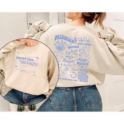 midnight sweatshirt, taylor's new album shirt, swiftie sweatshirt, gift for her birthday photo shirt, holiday gift, pers