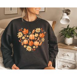 fall doodles heart shirt,fall sweatshirt,pumpkin sweatshirt,retro comfort colors fall shirt,hello pumpkin sweatshirt,202