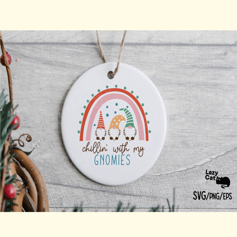 Boho Christmas Rainbow SVG Gnomies_ 1.png