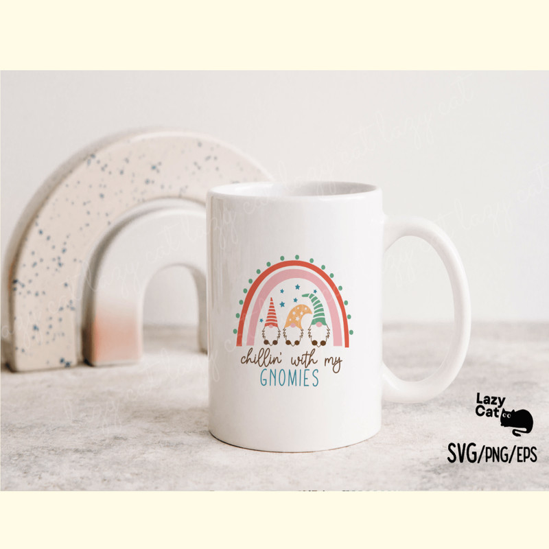 Boho Christmas Rainbow SVG Gnomies_ 3.png