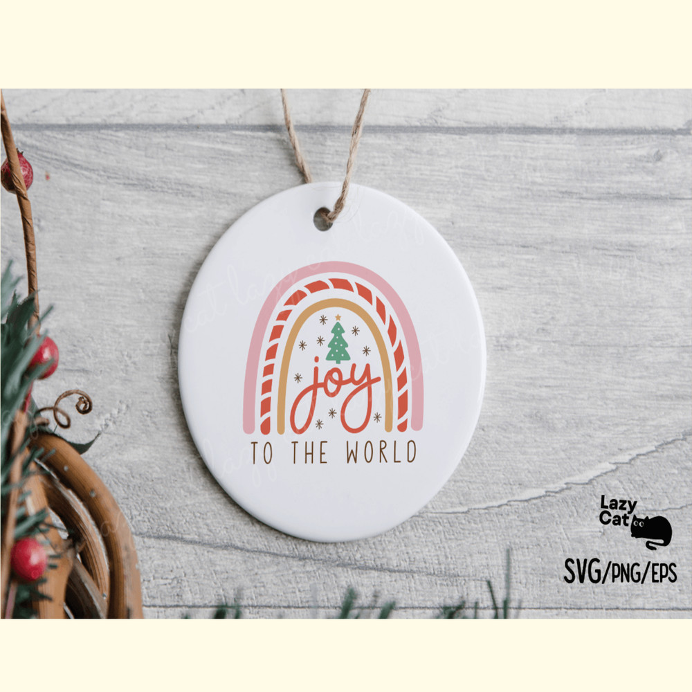 Boho Christmas Rainbow SVG JOY_ 1.png