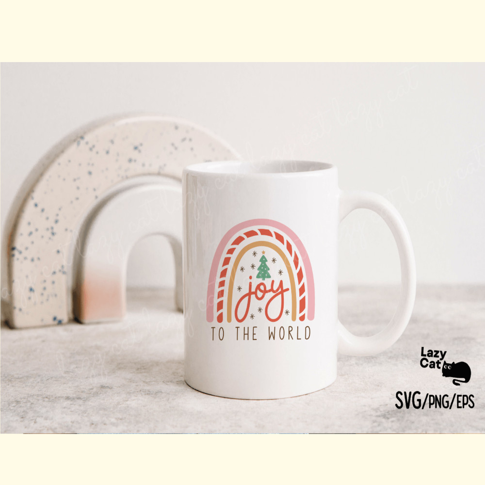 Boho Christmas Rainbow SVG JOY_ 2.png