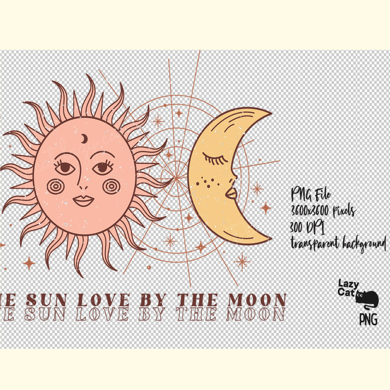 Boho the Moon the Sun PNG Sublimation_ 0.png