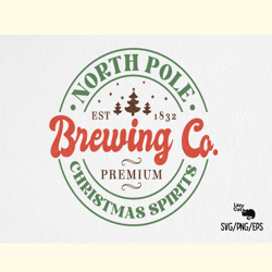 Brewing Co Christmas Sign SVG