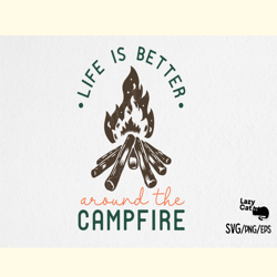 campfire camping svg design