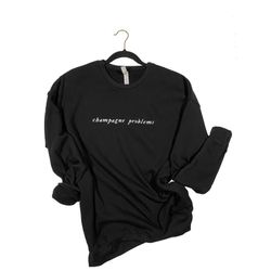 champagne problems, taylor swift crewneck, evermore crew neck, tswift lyrics, swiftie, evermore album sweatshirt, folklo
