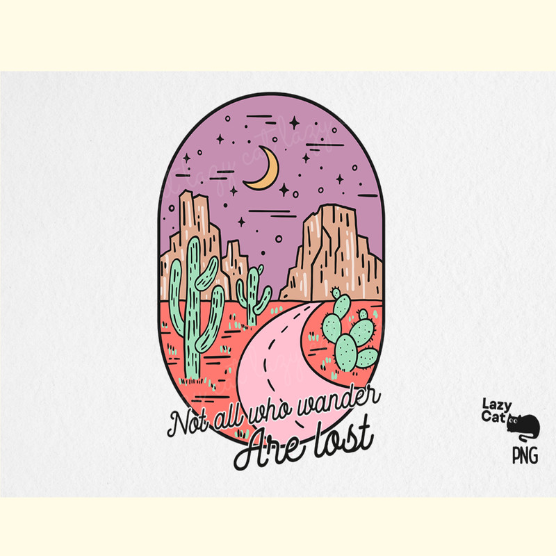 Desert Highway Quote PNG Sublimation.png