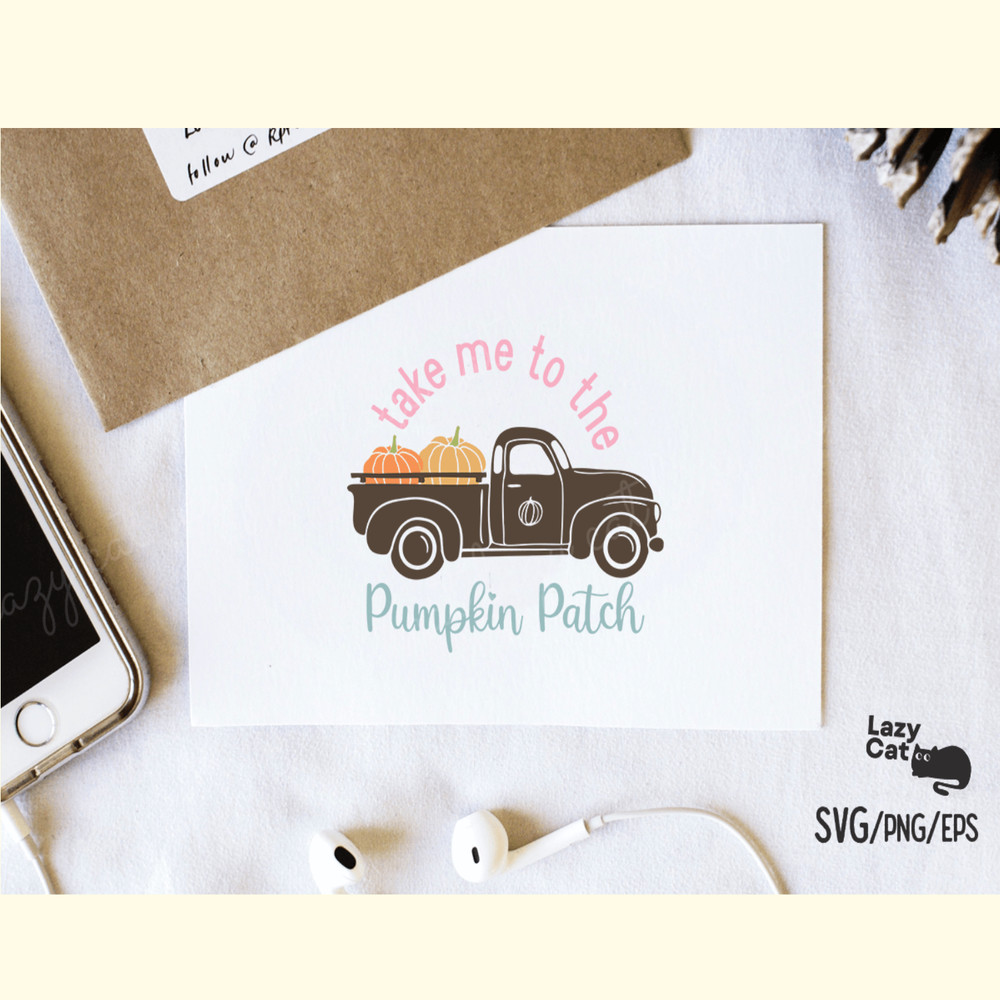 Fall Pumpkin Farm Truck SVG Design_ 3.png