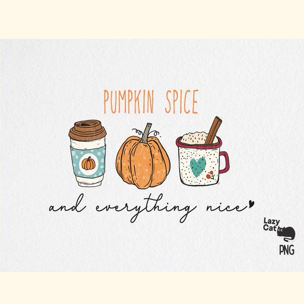 Fall Pumpkin Spice PNG Sublimation.png