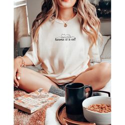 midnights taylor swift | karma is a cat shirt | midnights merch | taylor swift t-shirt | taylor swift