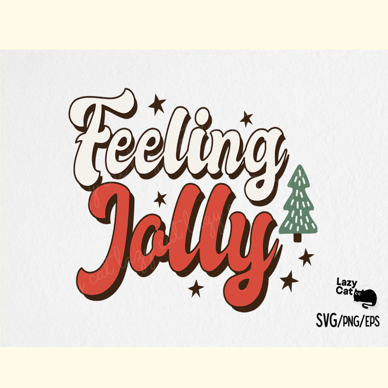 Feeling Jolly Christmas SVG Design.png