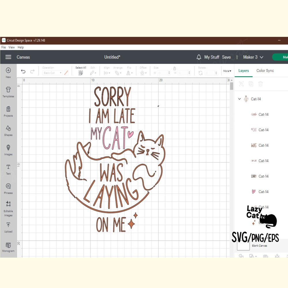 Funny Cat Quote Doodle SVG Design_ 4.png