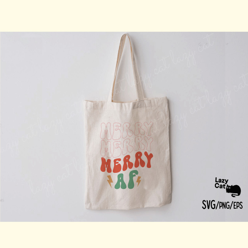 Funny Christmas Quotes SVG , Merry AF_ 2.png