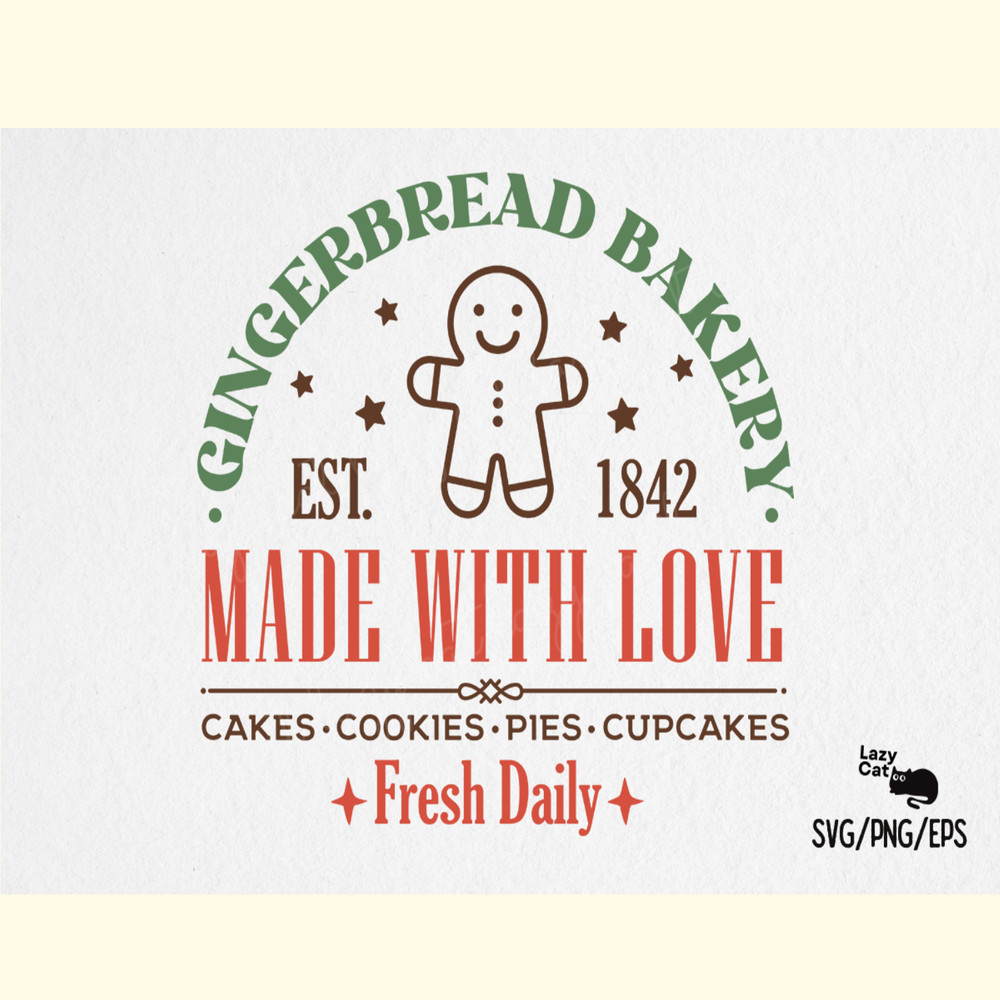 Gingerbread Bakery Christmas Sign SVG.png