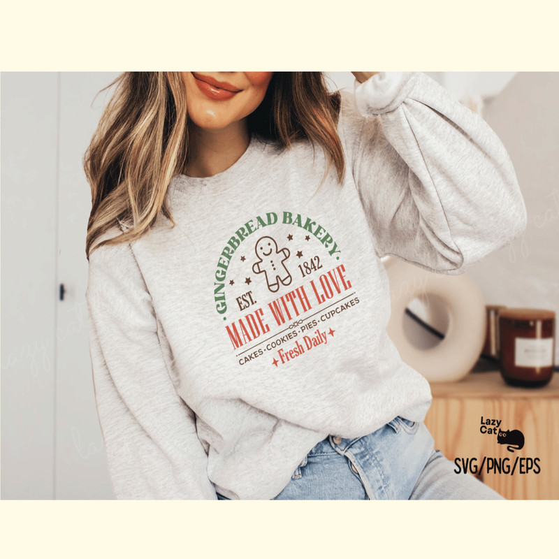 Gingerbread Bakery Christmas Sign SVG_ 1.png