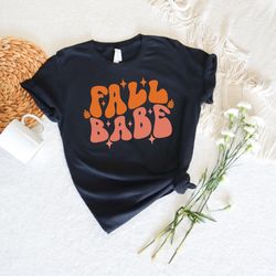 fall babe shirt,2022 cute fall sweatshirt,fall babe coffee tee shirt,fall vibes shirt,halloween pumpkin,pumpkin spice sh