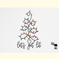 hand drawn christmas lights png