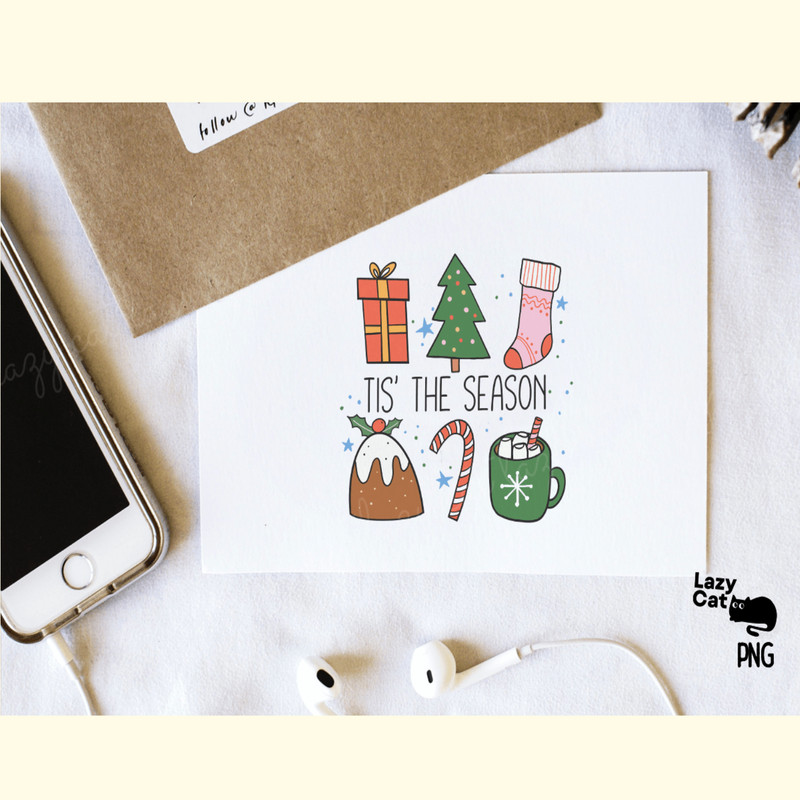 Hand Drawn Christmas PNG Tis the Season_ 4.png