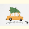 Hand Drawn Christmas Tree Car PNG.png