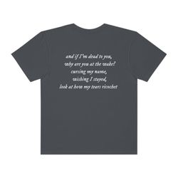 taylor swift folklore graphic tee | unisex comfort colors t-shirt | taylor swift merch