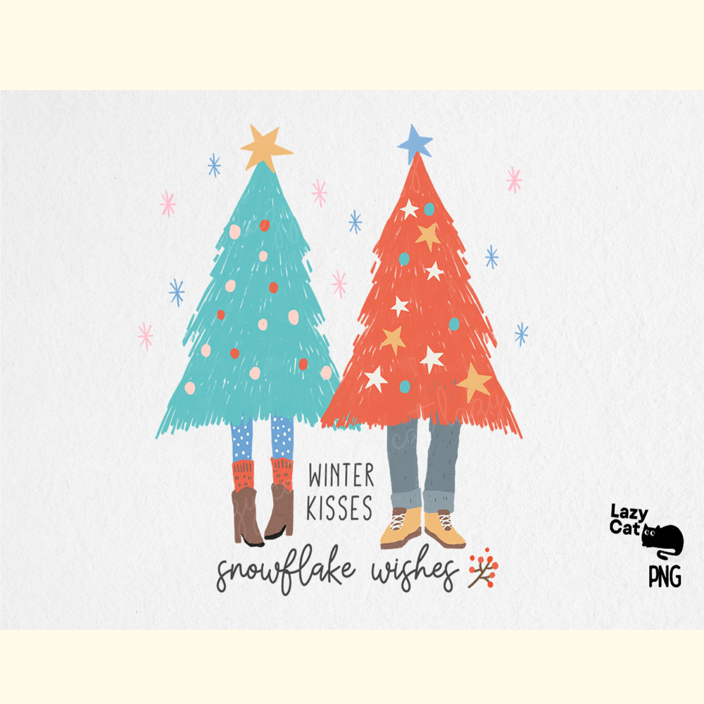 Hand Drawn Winter Kisses PNG.png