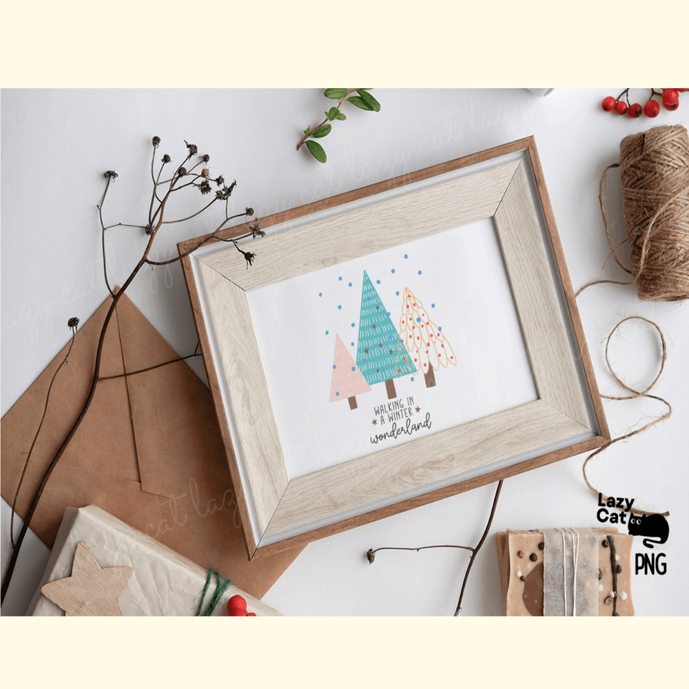 Hand Drawn Winter PNG Christmas Trees_ 3.png