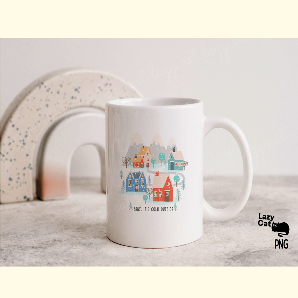 Hand Drawn Winter Town PNG_ 3.png