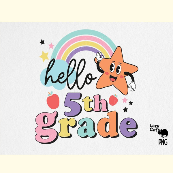 Hello 5th Grade , School PNG Clipart.jpg