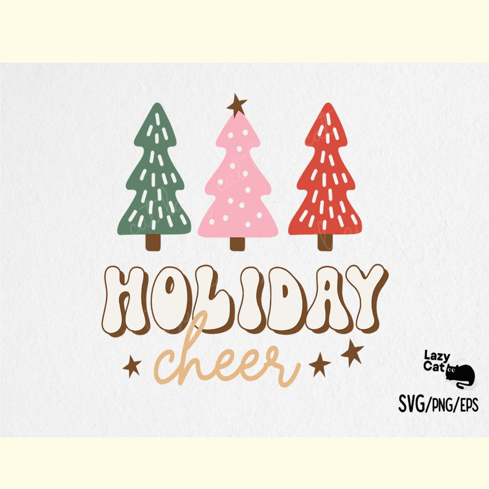 Holiday Cheer Christmas SVG Design.png