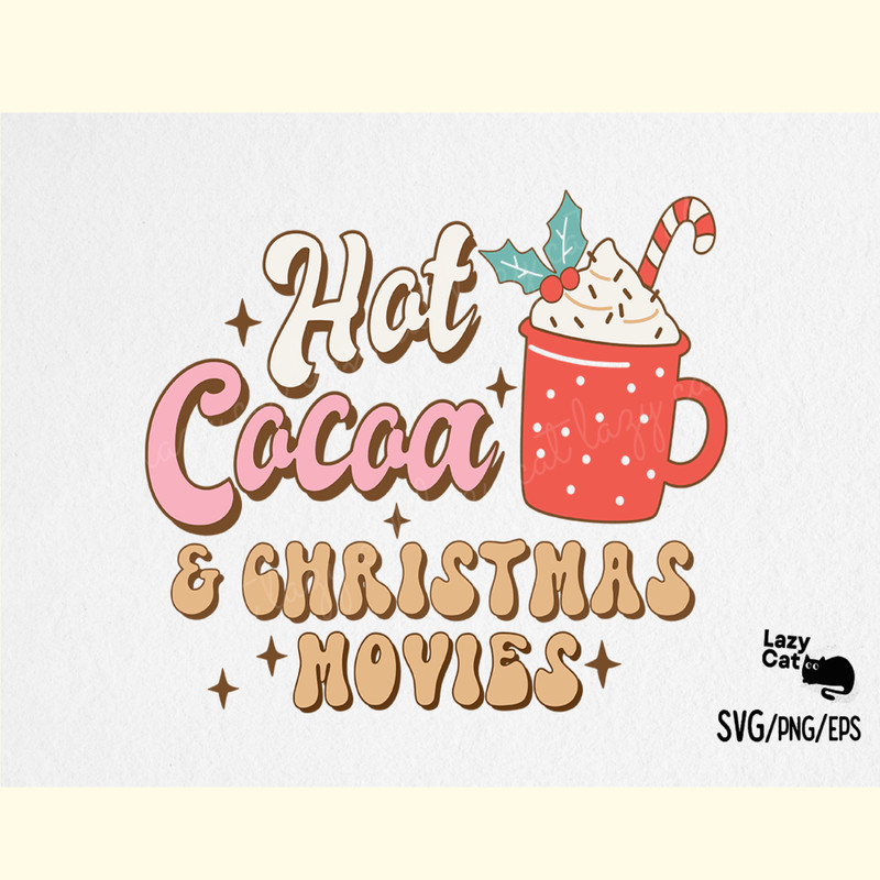 Hot Cocoa Christmas SVG Design.png