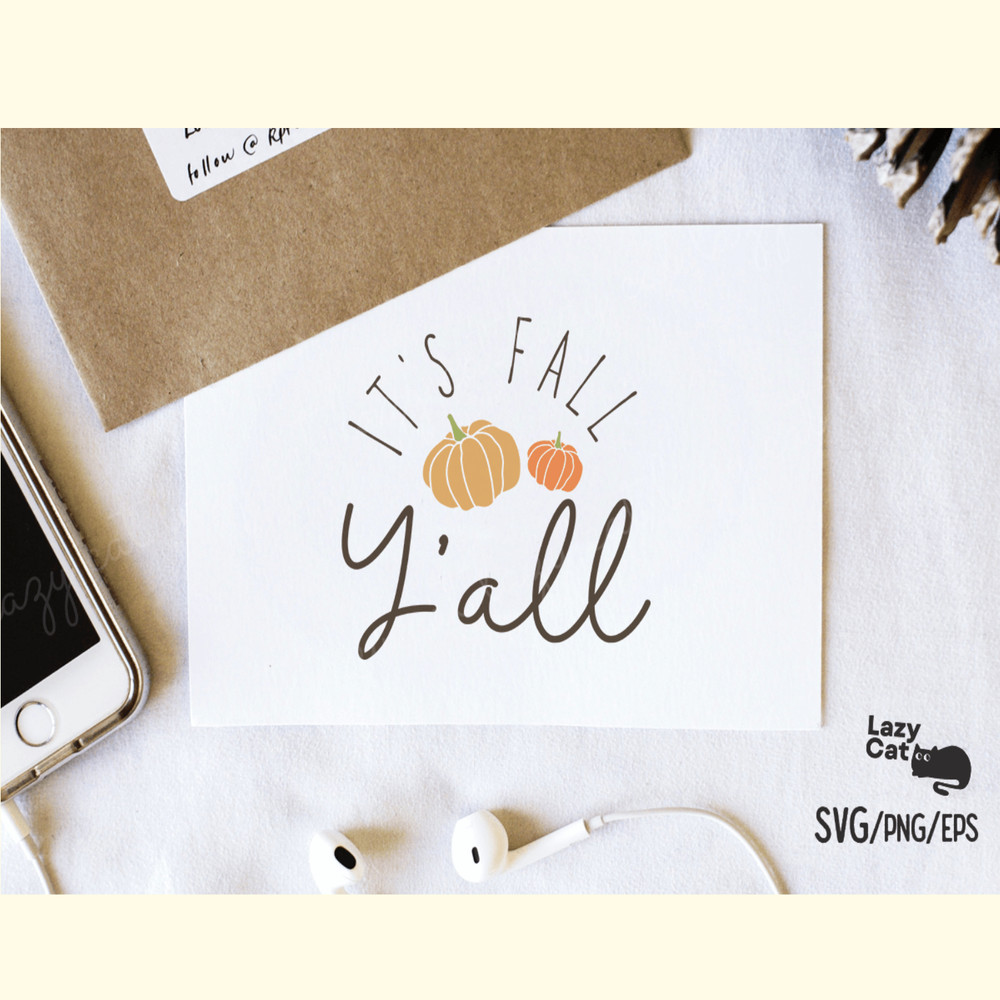 It's Fall Y'all Pumpkin SVG Design_ 3.png