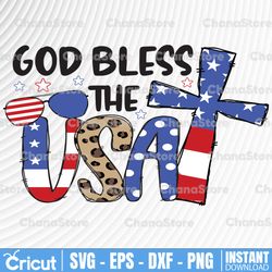 god bless america png for sublimation, 4th of july png, usa cross, red white blessed, patriotic shirt design digital