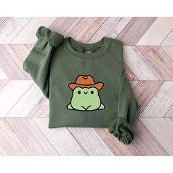 retro comfort howdy frog shirt, howdy sweatshirt, mother's day, gift for her, western frog shirt, frog sweatshirt, count