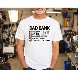 dad bank shirt, money provider dad, lifetime sponsor dad tee, dad sweatshirt, money trees dad tee, gift for dad, father'