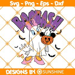 Daisy Duck Boo Bash Svg, Halloween SVG, Daisy Ghost Mickey Pumpkin SVG, Disney Svg, File For Cricut