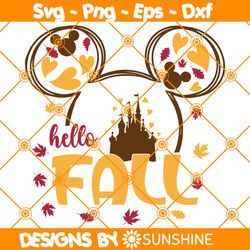 Mouse Fall Pumpkin SVG, Hello fall yall Svg, Mouse castle Svg, Pumpkin spice Svg, Thanksgiving Svg, File For Cricut