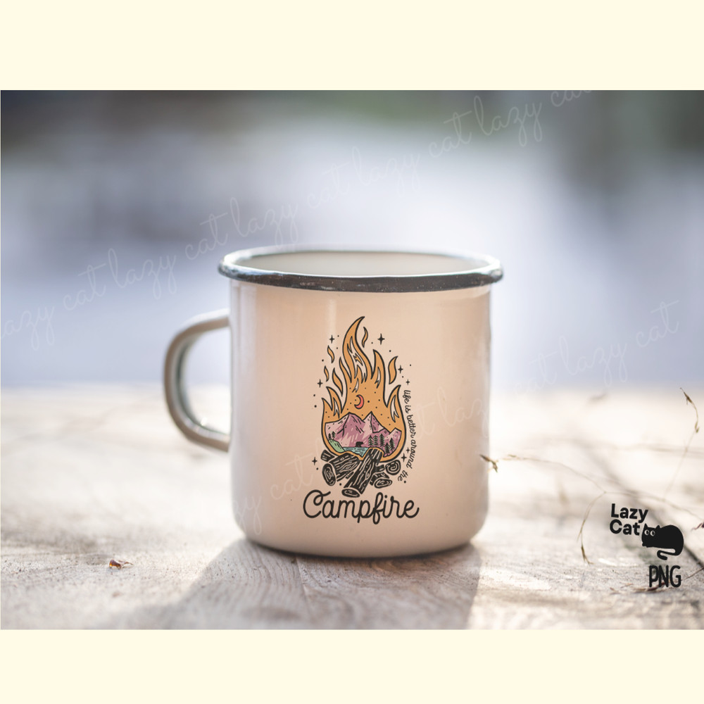 Mountain Campfire Quote PNG Sublimation_ 3.png