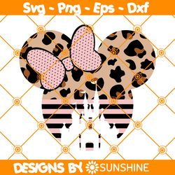 Leopard and rose Mouse Vacation Svg, Leopard Minnie Mouse Svg, Minnie Mouse Svg, Disney Mouse Svg, File For Cricut
