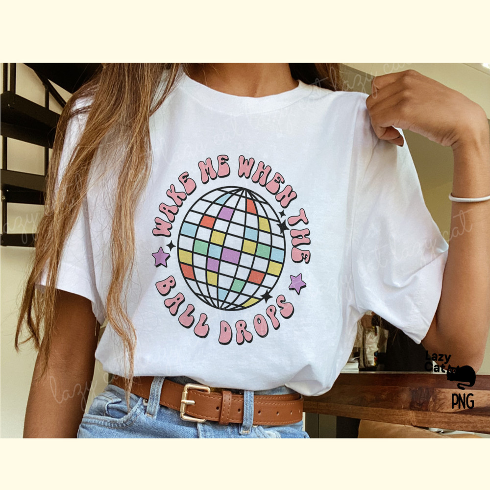 New Year Ball Drop Retro PNG Sublimation_ 1.png